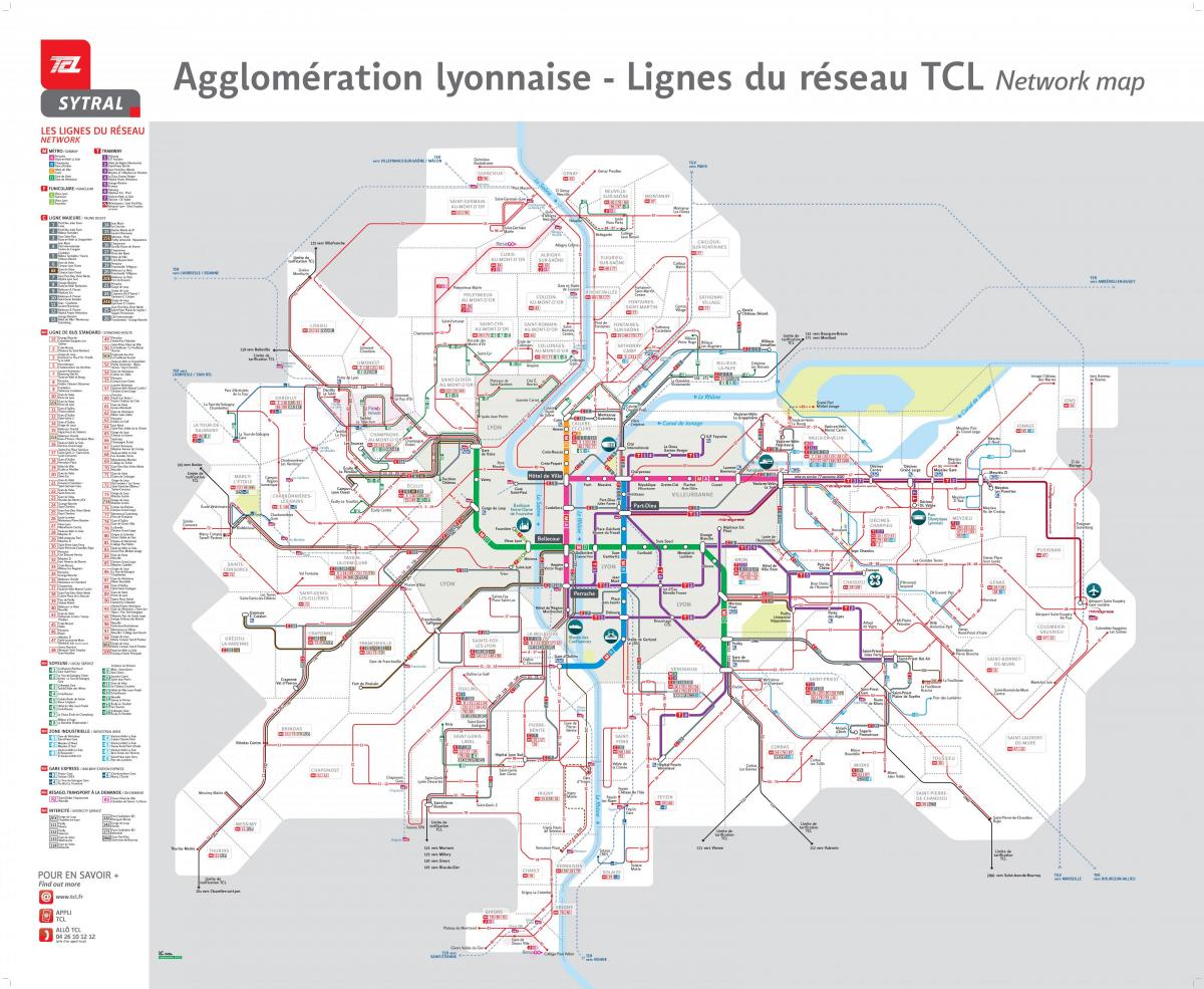 Lyon bus station map