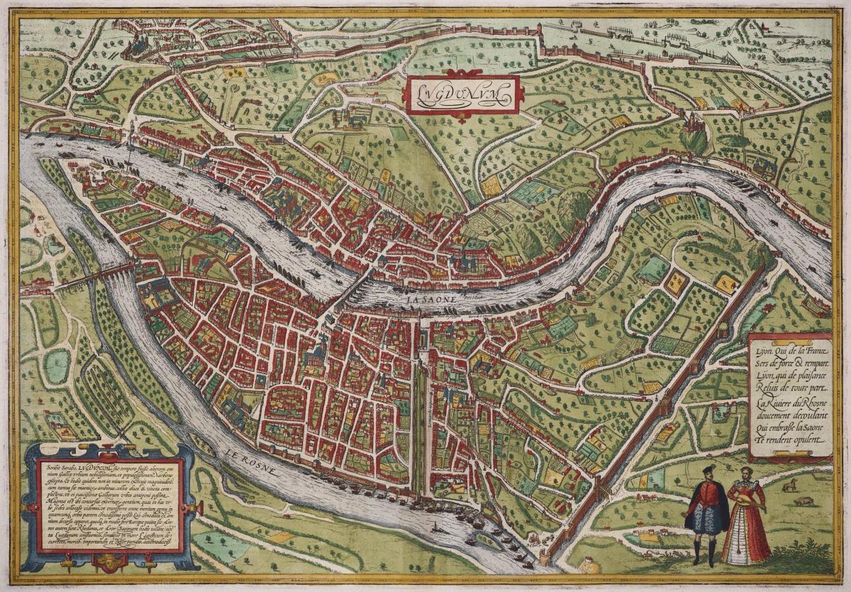 Lyon antique map